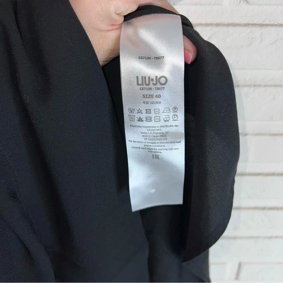 Liu Jo Black Embellished Flowy Skater Mini Dress, Women’s Italian Size 40 - Picture 4 of 10